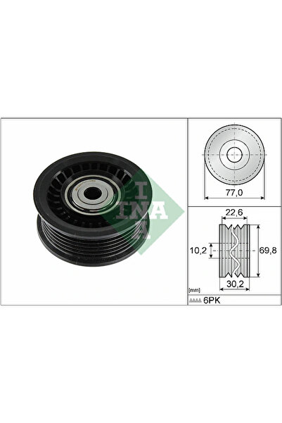 FAG Rola Ghidare/Conducere Curea Transmisie Nissan Qashqai 3 Renault Arkana 1...