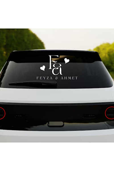 Lion Baskı ve Organizasyon Gelin Arabası Sticker – Şık ve Modern Düğün Arabas...