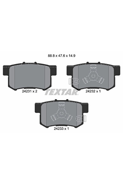 TEXTAR Set Placute Frana Frana Disc Acura Rdx Honda Accord 9 Limuzina/Cr-5 2/...