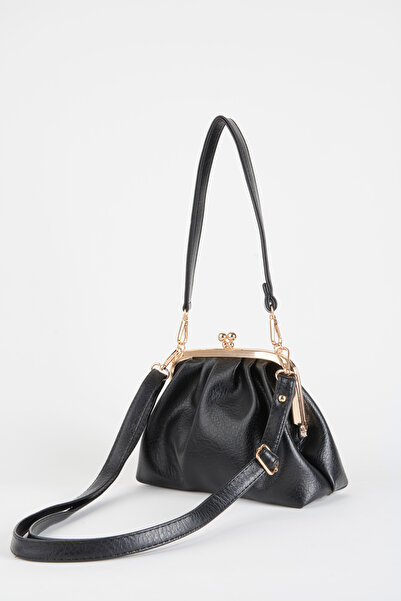 Vivaq Women's Black Daisy Medium Size Double Strap Lined Burs Closure Handbag and Shoulder Bag