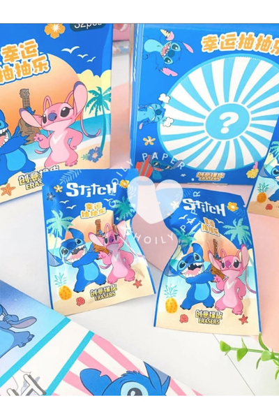 ÖZ OFİS Stitch Sürpriz Paket 3D Silgi Seti 1 Paket