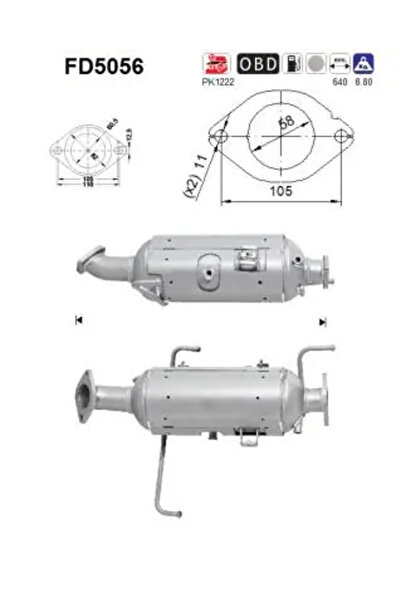As Filtru Funingine/Particule Sist.De Esapament Mazda Cx-7