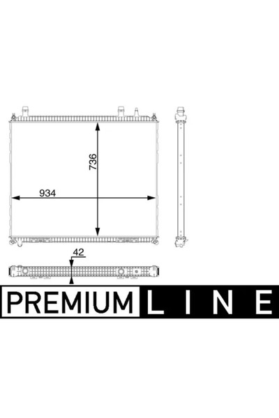 MAHLE Radiator Temperatura Scazuta Intercooler Man Tgs 1