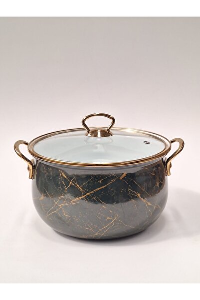 GİZEM Enameled Deep Casserole Pot // Yogurt Pot // Bakraç // 22 cm ~5 Liters