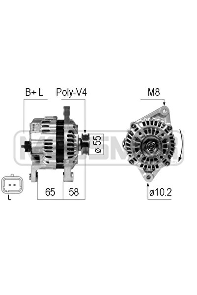 ERA Generator / Alternator Dacia Logan Express (fs_) 2009-2014 Benzina