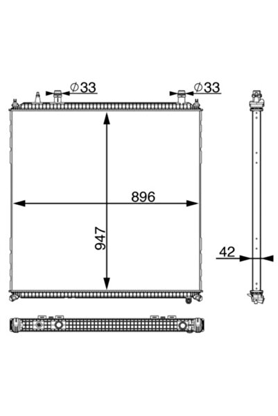 MAHLE Low Temperature Radiator Intercooler Man Tgs 1/Tgx 1