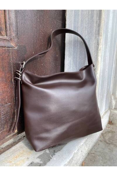 SHIKIRTI Geantă de mână și de umăr pentru femei, cu curea cu cataramă de dimensiuni mari și detaliu cu trei inele