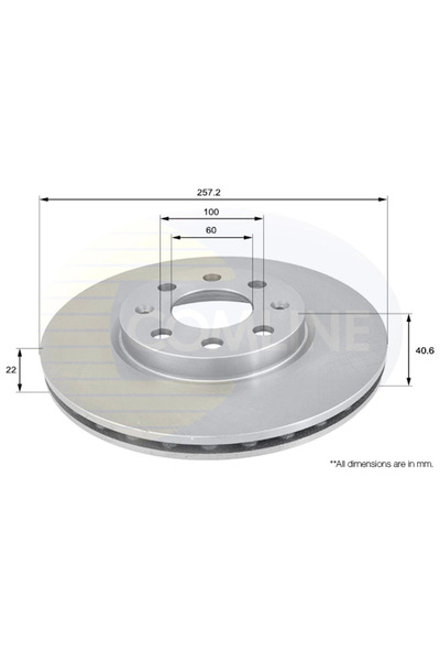 Comline Disc Frana Abarth Punto Fiat Punto