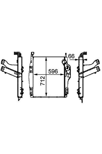 MAHLE Intercooler Compresor Mercedes-Benz Actros/Atego/Axor