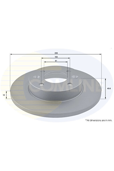 Comline Disc Frana Renault 11/21/5