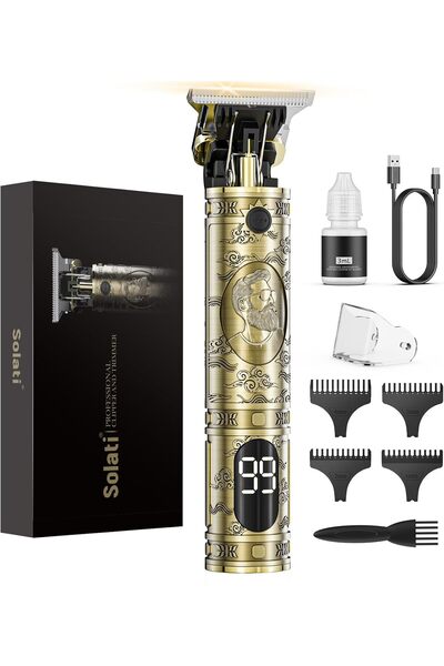 Solati ماكينة حلاقة شعر الرجال وماكينة تشذيب اللحية، بطارية 1500 مللي أمبير/س...