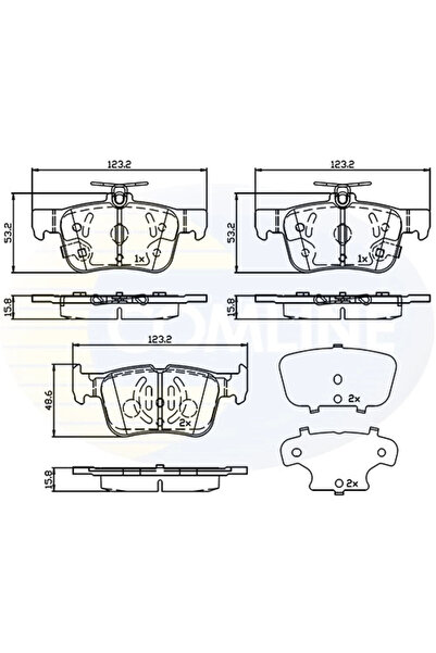 Comline Set Placute Frana Frana Disc Ford Galaxy 3/Kuga 2/Mondeo 5