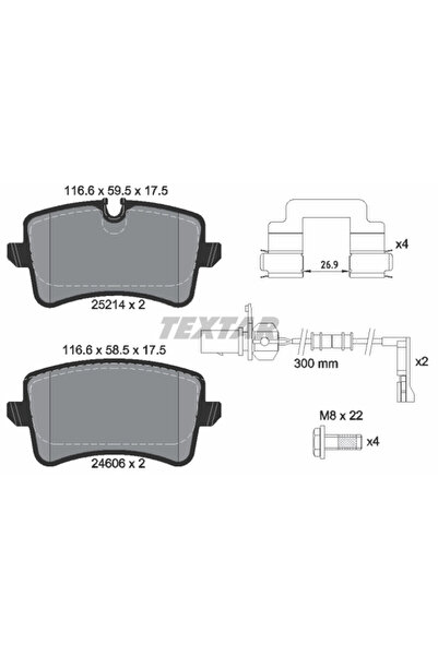 Krieger Set Placute Frana Frana Disc Audi A8 D4 Vw (Svw) Phideon