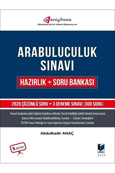 Genel Markalar 2025 Arabuluculuk Sınavı Hazırlık + Soru Bankası 2626 Çözümlü ...