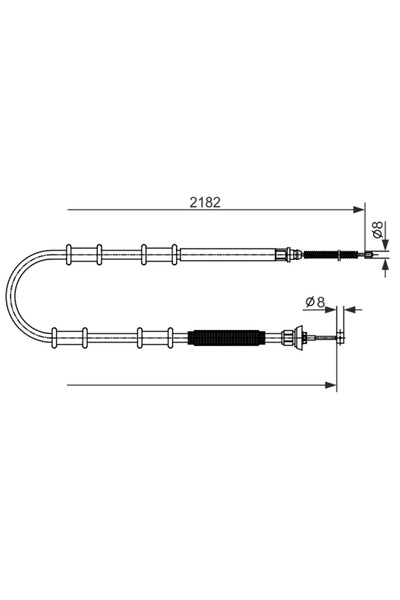 Bosch Cablu Frana De Parcare Fiat Doblo Cargo/Doblo Bus/Doblo Platou / Sasiu ...