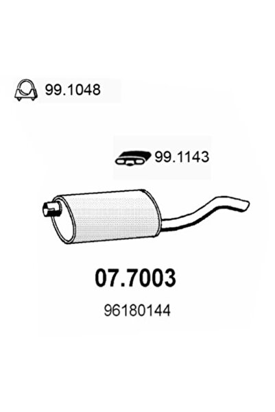 ASSO Toba Esapament Finala Daewoo Cielo Limuzina