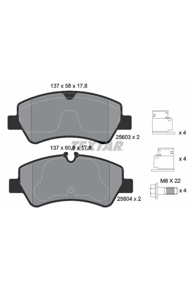 Krieger Set Placute Frana Frana Disc Ford Tourneo Custom V362 Bus/Transit Cus...