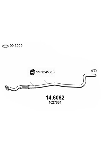 ASSO Toba Esapamet Intermediara Ford Ka 1996-2008