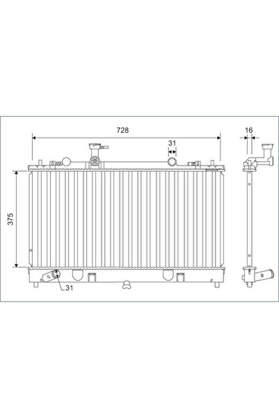 VALEO Radiator Racire Motor Mazda 6