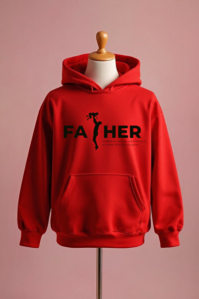 Vordevia Φούτερ Father από βαμβάκι με στάμπα και 3 κλωστές, oversized