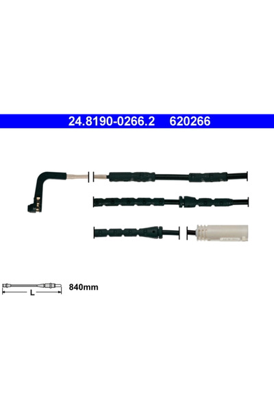 Ate Senzor De Avertizare,Uzura Placute De Frana 24.8190-0266.2 Bmw 3/3 Tourin...