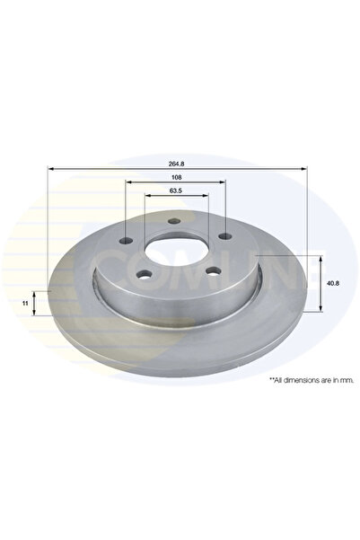 Comline Disc Frana Ford C-Max/Focus 2
