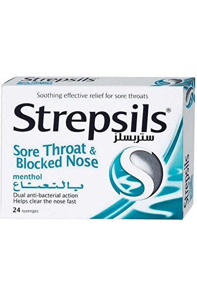 STREPSİLS Sore Throat And Blocked Nose Lozenges 24'S