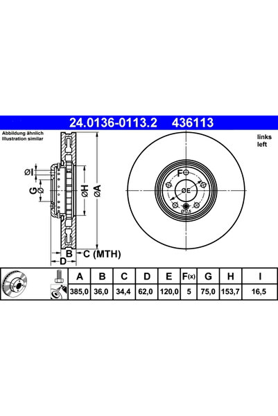 Ate Disc Frana Bmw X5/X6