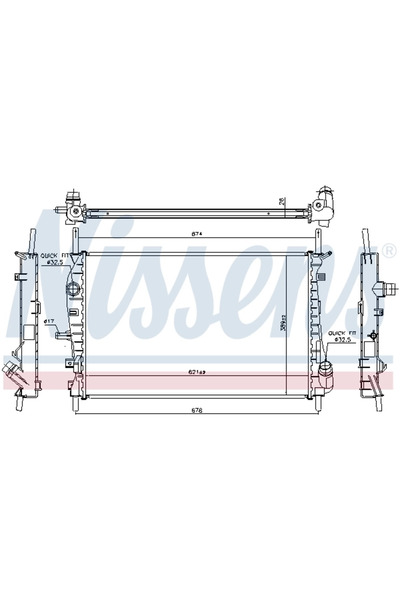 Nissens Radiator Racire Motor Ford Mondeo 3