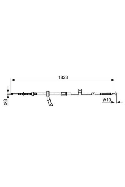 Bosch Жило за ръчна спирачка Toyota Avensis