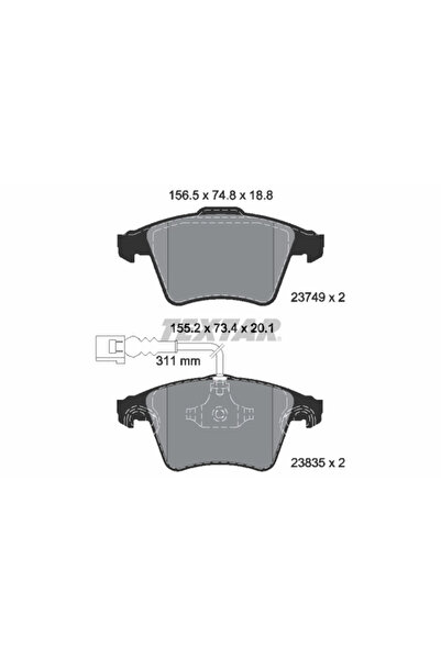 Krieger Set Placute Frana Frana Disc Vw Touareg