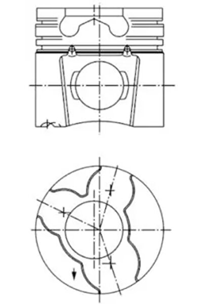 Kolbenschmidt Piston Agrale Seria 6/Blindat/Furgovan Caroserie Vw Lt 28-35 2 ...