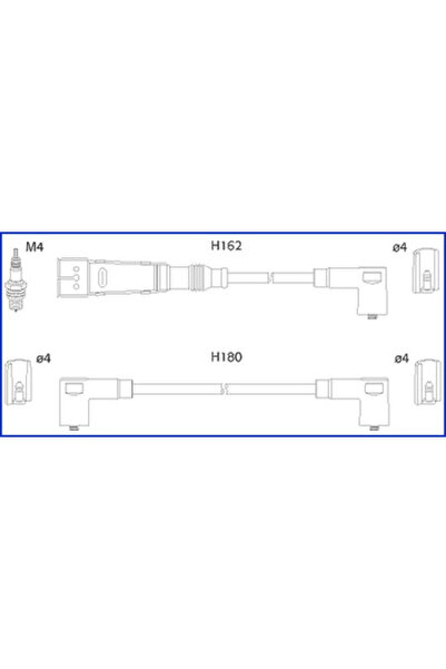 HITACHI Ignition Wiring Set Seat Ibiza 1/Ibiza 2 Vw Caddy 2 Van/Limo