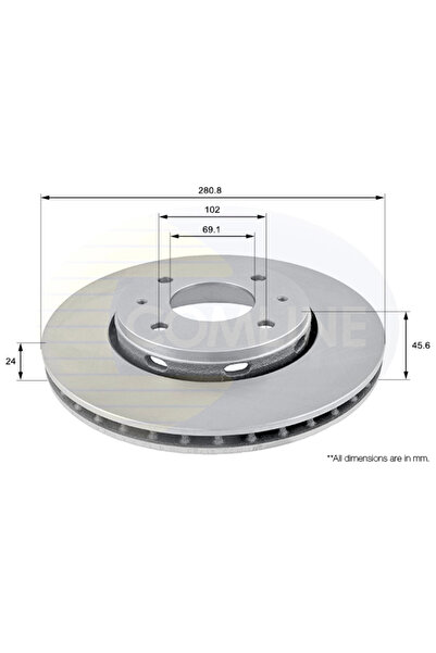 Comline Disc Frana Mitsubishi Carisma Volvo S40 1/V40