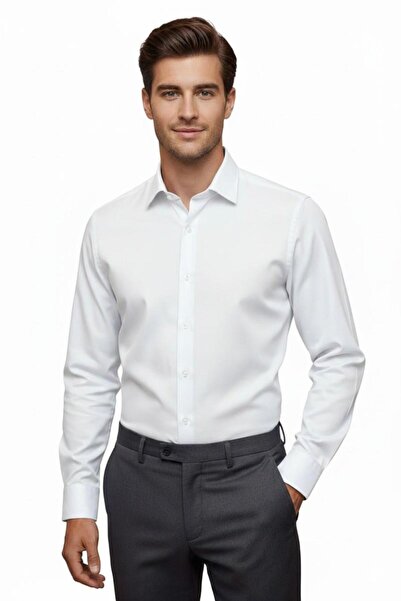rasstmen Men's Slim Fit Long Sleeve Shirt Bgl-St04867