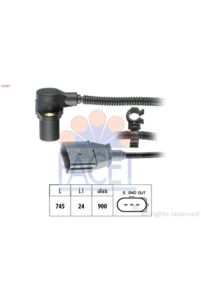 FACET Senzor Impulsuri Arbore Cotit Audi A4 B5/A4 B6/A6 C5 Seat Toledo 2