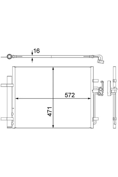 MAHLE Condensator Climatizare Ford Galaxy 2/Mondeo 4/S-Max Land Rover Freelan...