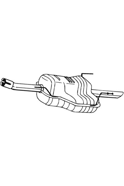BOSAL Toba Esapament Finala Opel Astra G Vauxhall Astra Model 4/Astravan Mode...