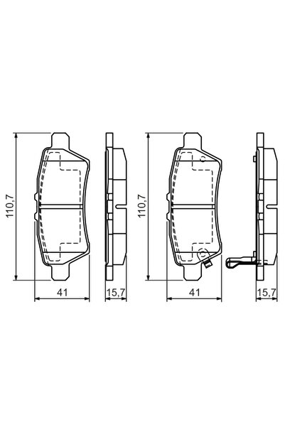 Bosch Set Placute Frana Frana Disc Nissan Pathfinder 3