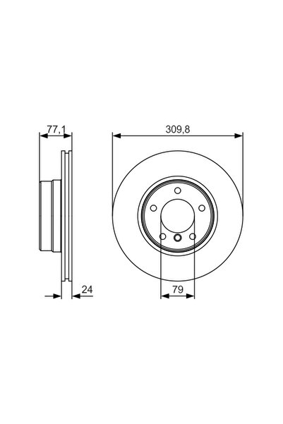 Bosch Disc Frana Bmw 5