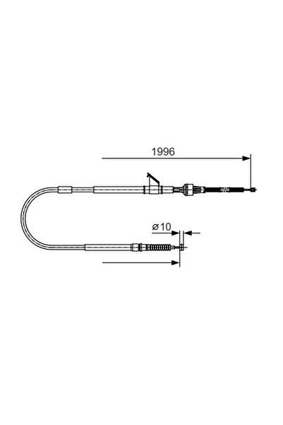 Bosch Cablu Frana De Parcare Mitsubishi L200