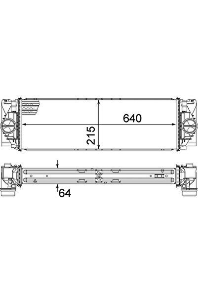 MAHLE Compresor intercooler Mercedes-Benz Sprinter 3,5-T Bus/Sprinter 3,5-T