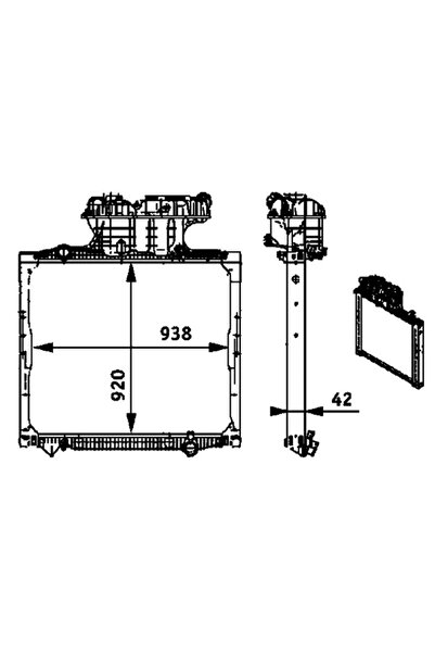 MAHLE Radiator Racire Motor Man Tga/Tgx 1 1984-2021