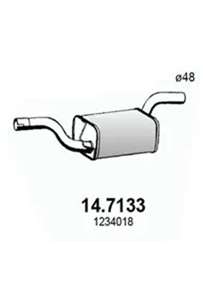ASSO Toba Esapament Finala Ford C-Max/Focus 2 Volvo C30/S40 2/V50