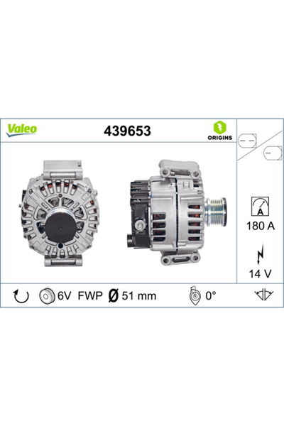 VALEO Generator / Alternator Mercedes-Benz C-Class/Cls/E-Class