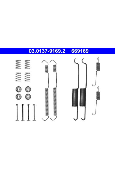 Ate Brake shoe accessory set NISSAN SERENA (C23) 1991-2001
