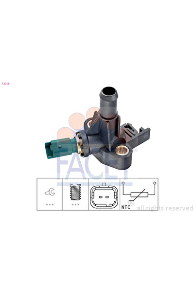 FACET Senzor,temperatura Lichid De Racire Fiat Seicento / 600 Caseta/ Hatchback (287_) 1998-2010 Benzina