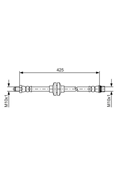 Bosch Furtun Frana Renault Megane 3/Megane Cc/Scenic 3 2008-2017