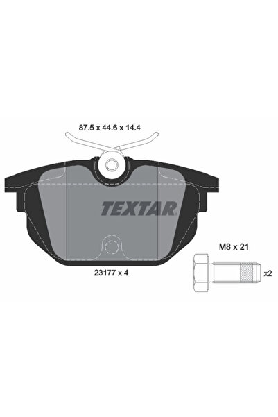 TEXTAR Set Placute Frana Frana Disc Alfa Romeo 155/33 Fiat Tipo/Uno
