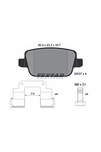 TEXTAR Set Placute Frana Frana Disc Ford Usa Royale Land Rover Freelander 2
